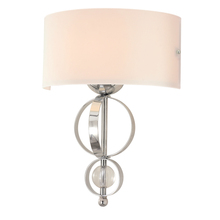  1030-WSC CH - Cerchi Wall Sconce in Chrome with Etched Opal glass